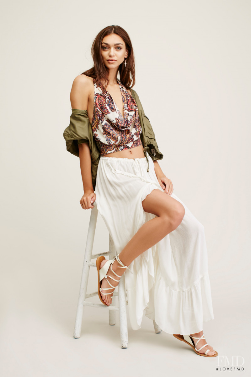 Zhenya Katava featured in  the Free People catalogue for Summer 2016