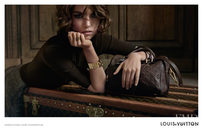 Arizona Muse featured in  the Louis Vuitton The Art of Travel advertisement for Resort 2013