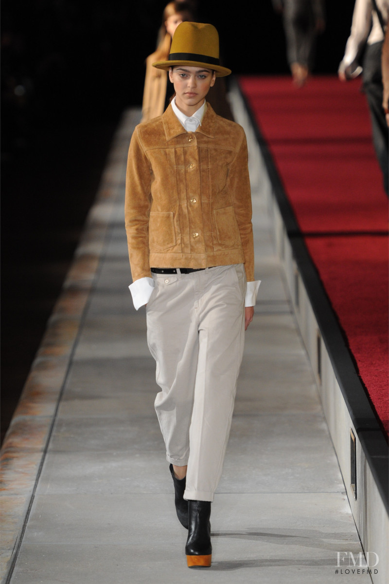 Zhenya Katava featured in  the Levi’s fashion show for Autumn/Winter 2012