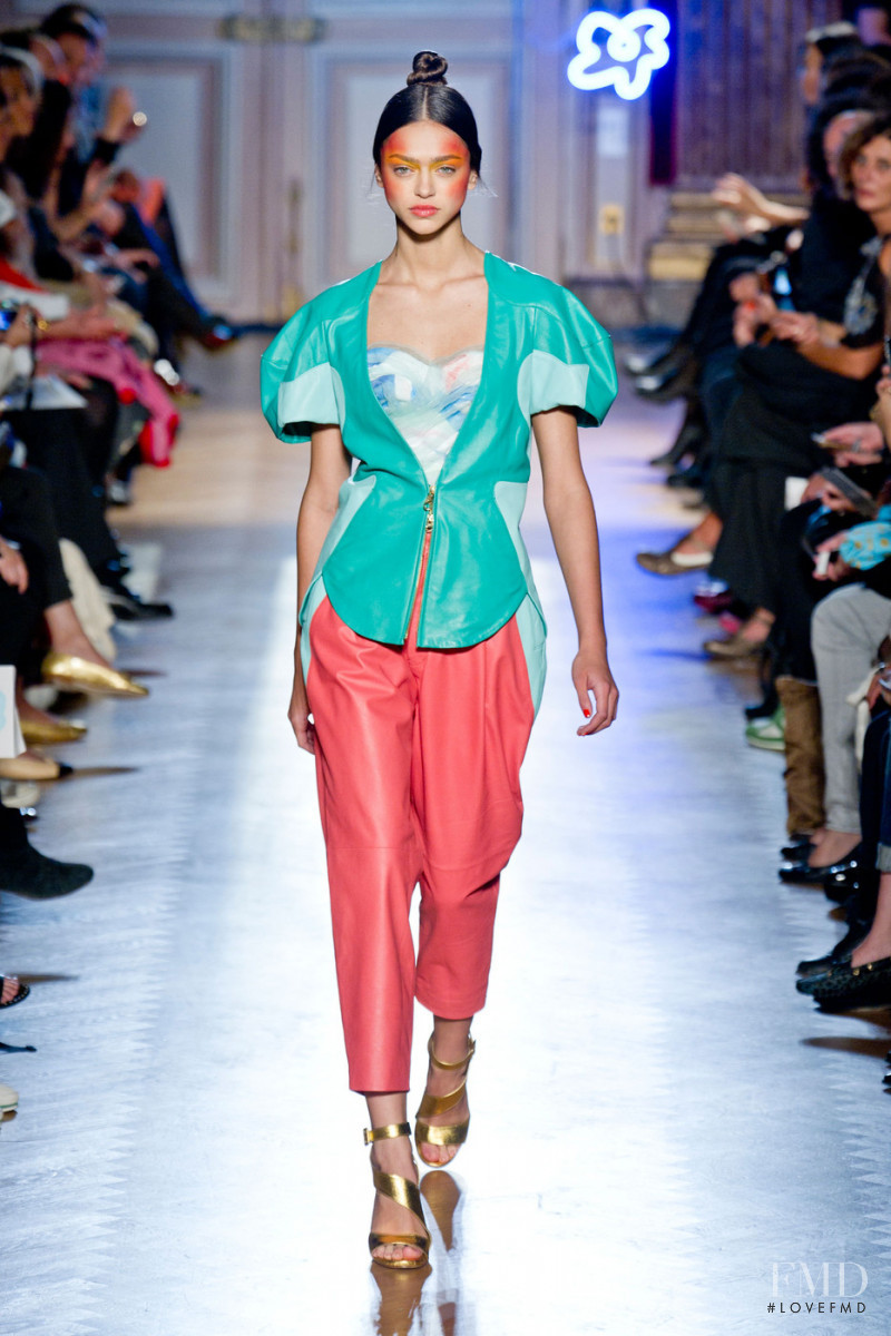 Zhenya Katava featured in  the Tsumori Chisato fashion show for Spring/Summer 2013