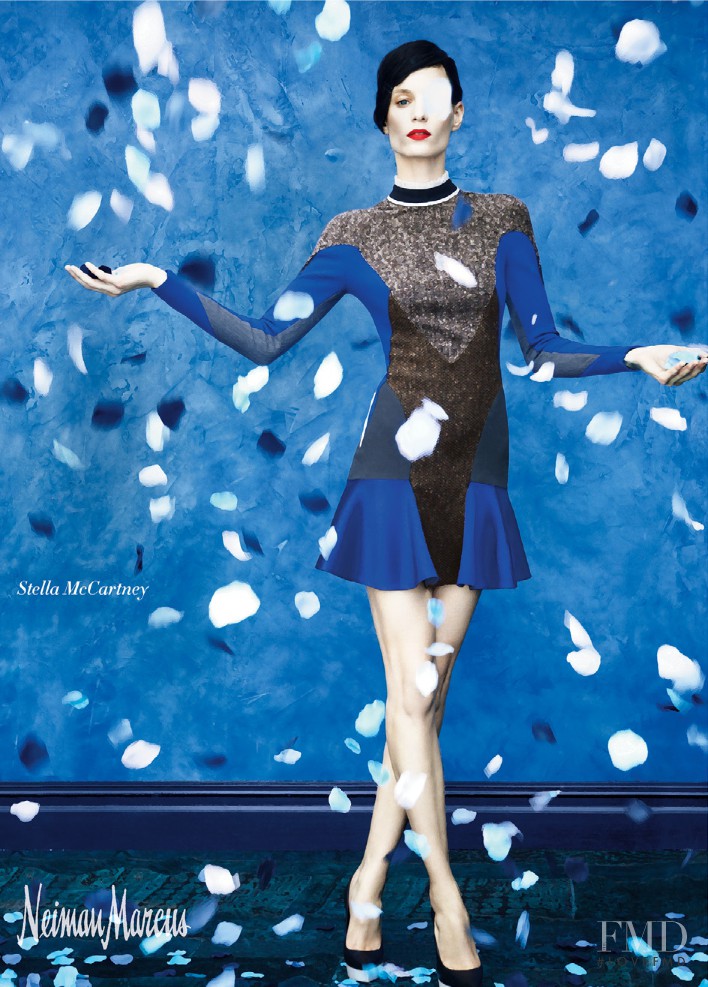 Iris Strubegger featured in  the Neiman Marcus advertisement for Autumn/Winter 2012