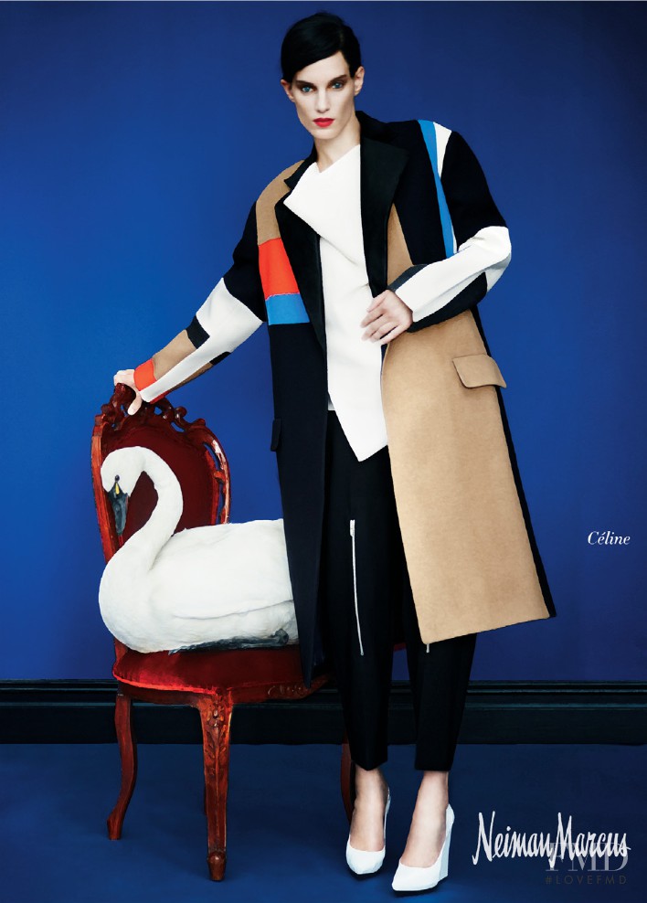 Iris Strubegger featured in  the Neiman Marcus advertisement for Autumn/Winter 2012