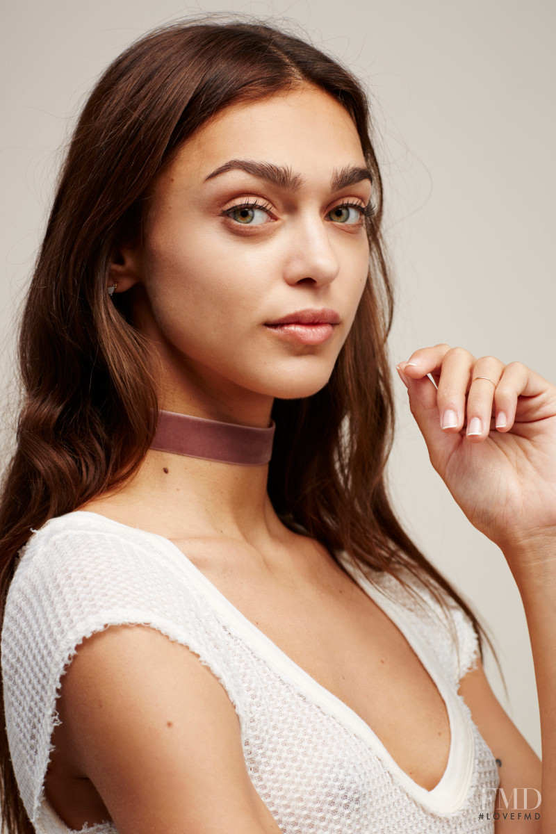 Zhenya Katava featured in  the Free People catalogue for Pre-Fall 2016