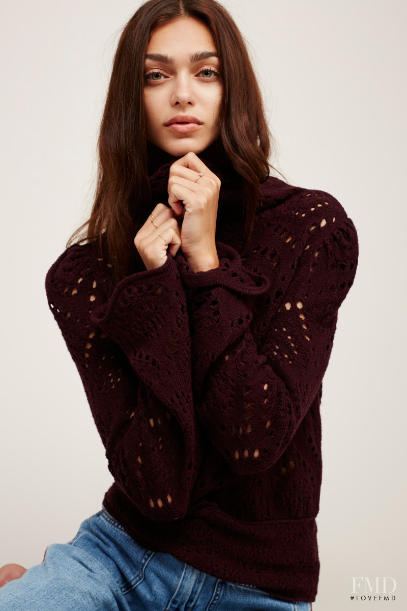 Zhenya Katava featured in  the Free People catalogue for Pre-Fall 2016