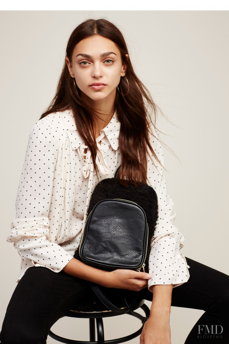 Zhenya Katava featured in  the Free People catalogue for Pre-Fall 2016