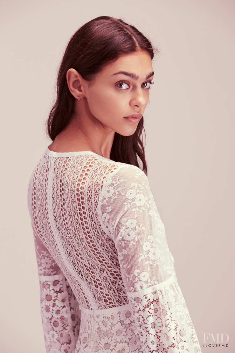 Zhenya Katava featured in  the Free People catalogue for Pre-Fall 2016