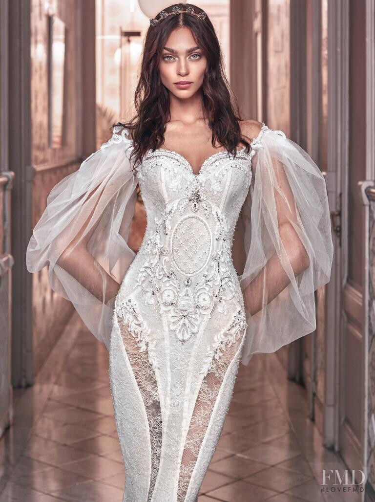 Zhenya Katava featured in  the Galia Lahav lookbook for Autumn/Winter 2019