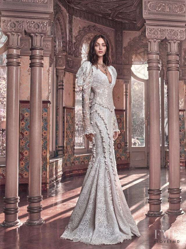 Zhenya Katava featured in  the Galia Lahav lookbook for Autumn/Winter 2019