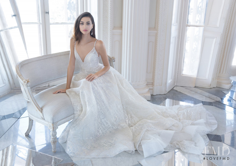 Zhenya Katava featured in  the JLM Couture lookbook for Fall 2019