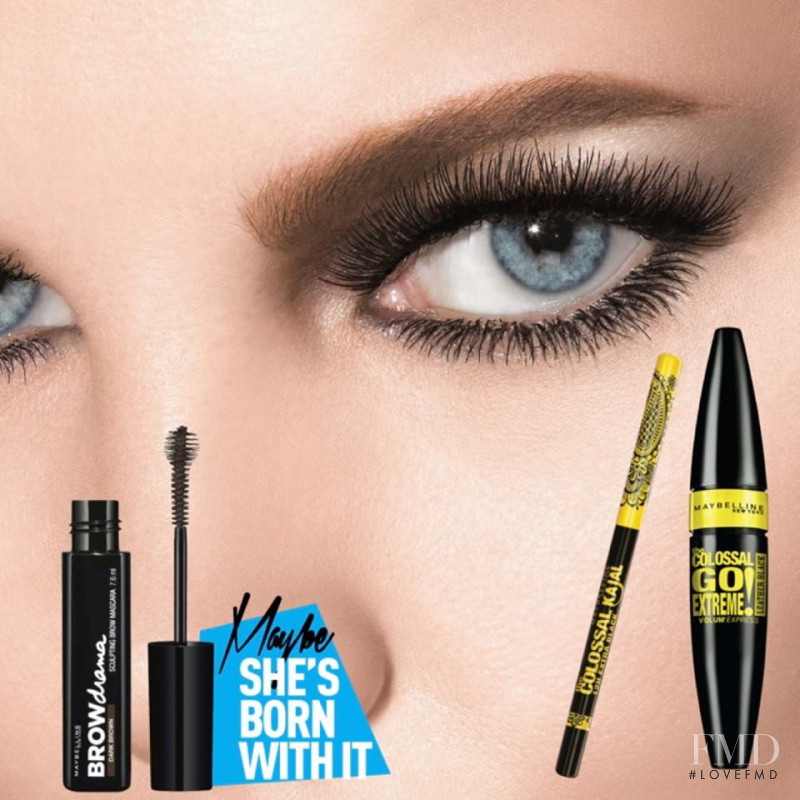 Marloes Horst featured in  the Maybelline advertisement for Autumn/Winter 2015
