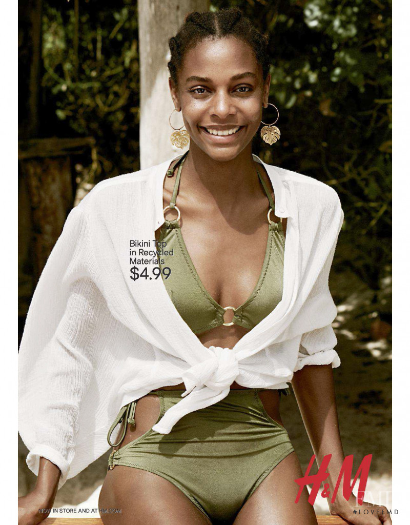 Karly Loyce featured in  the H&M advertisement for Summer 2018