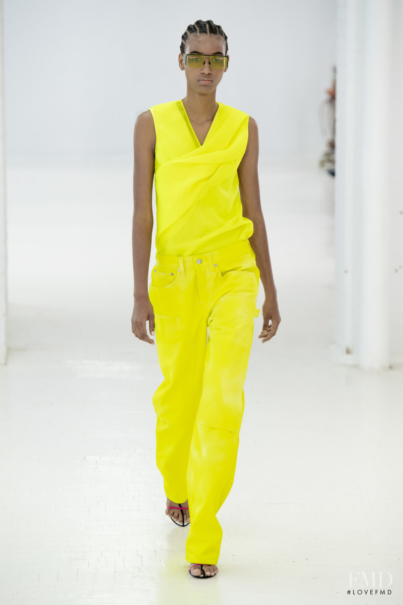 Manuela Sanchez featured in  the Helmut Lang fashion show for Spring/Summer 2020
