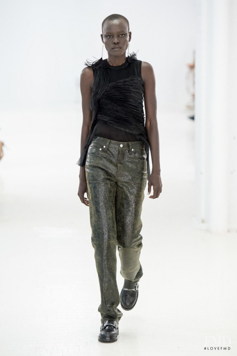 Grace Bol featured in  the Helmut Lang fashion show for Spring/Summer 2020