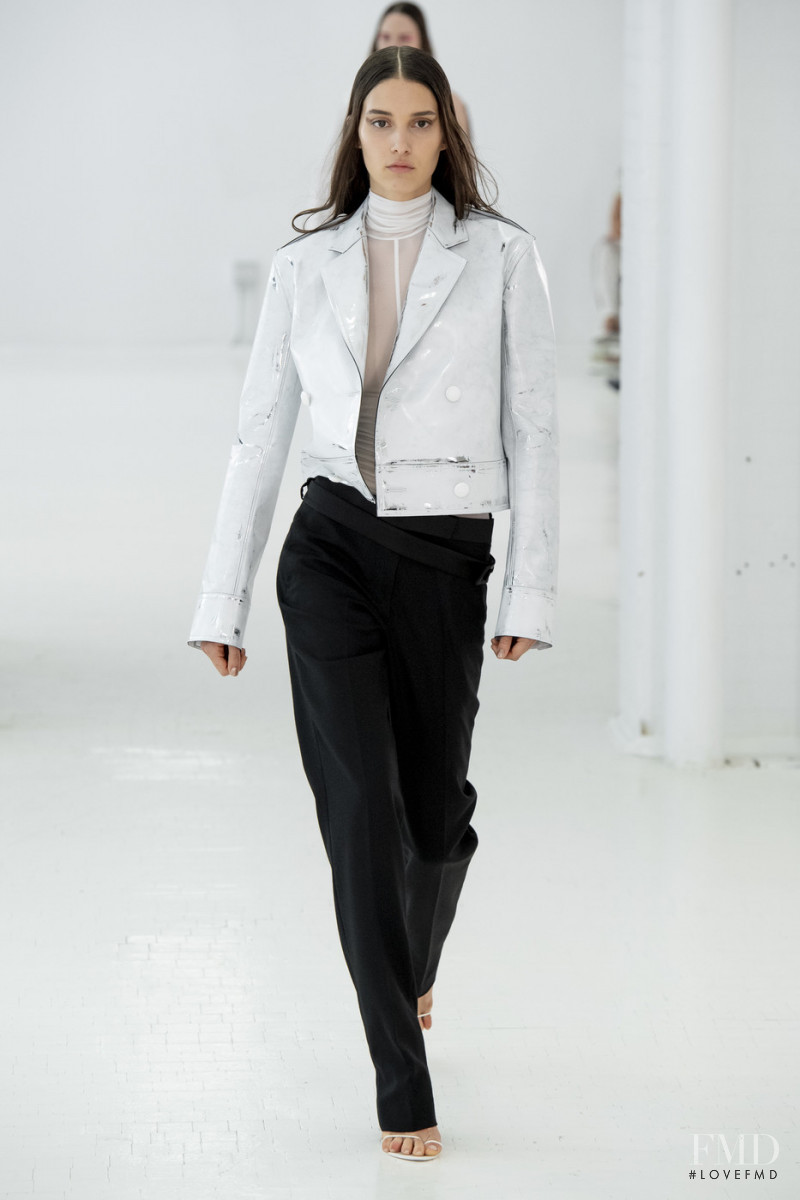 Rachelle Harris featured in  the Helmut Lang fashion show for Spring/Summer 2020