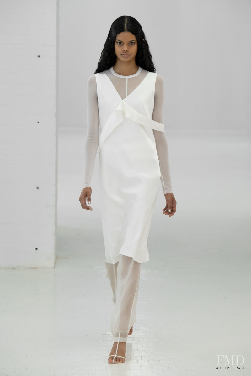Dahely Nunez featured in  the Helmut Lang fashion show for Spring/Summer 2020