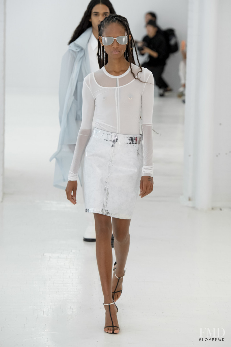 Adesuwa Aighewi featured in  the Helmut Lang fashion show for Spring/Summer 2020