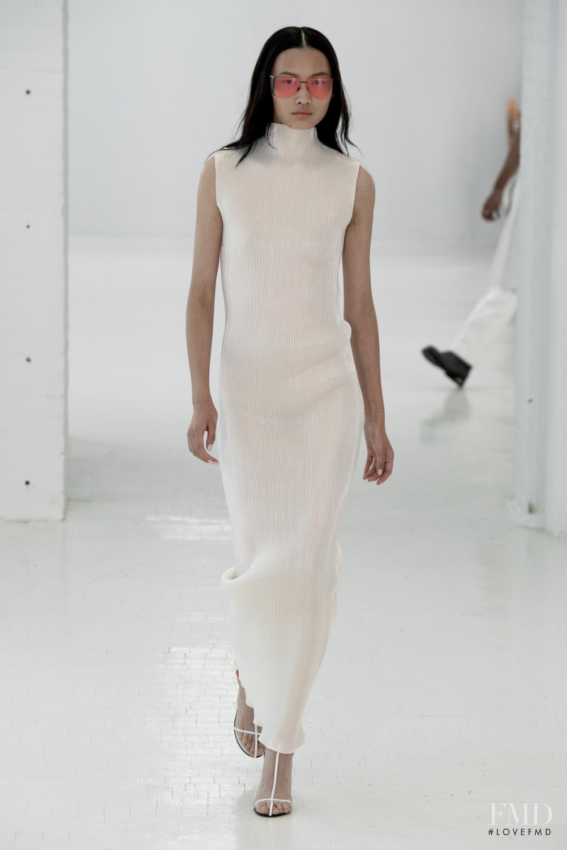 Ning Jinyi featured in  the Helmut Lang fashion show for Spring/Summer 2020