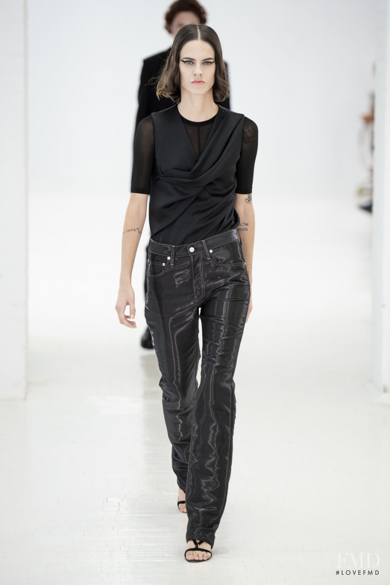 Miriam Sanchez featured in  the Helmut Lang fashion show for Spring/Summer 2020
