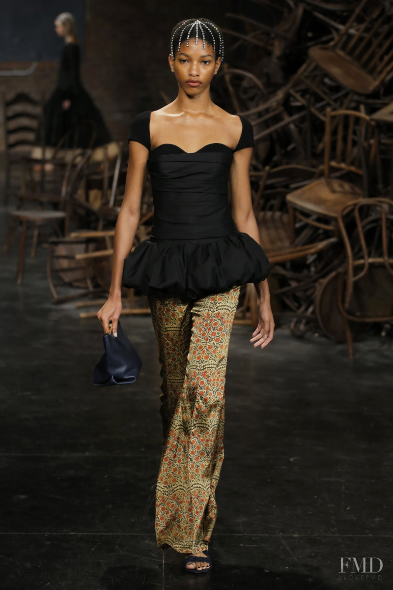 Naomi Chin Wing featured in  the Khaite fashion show for Spring/Summer 2020
