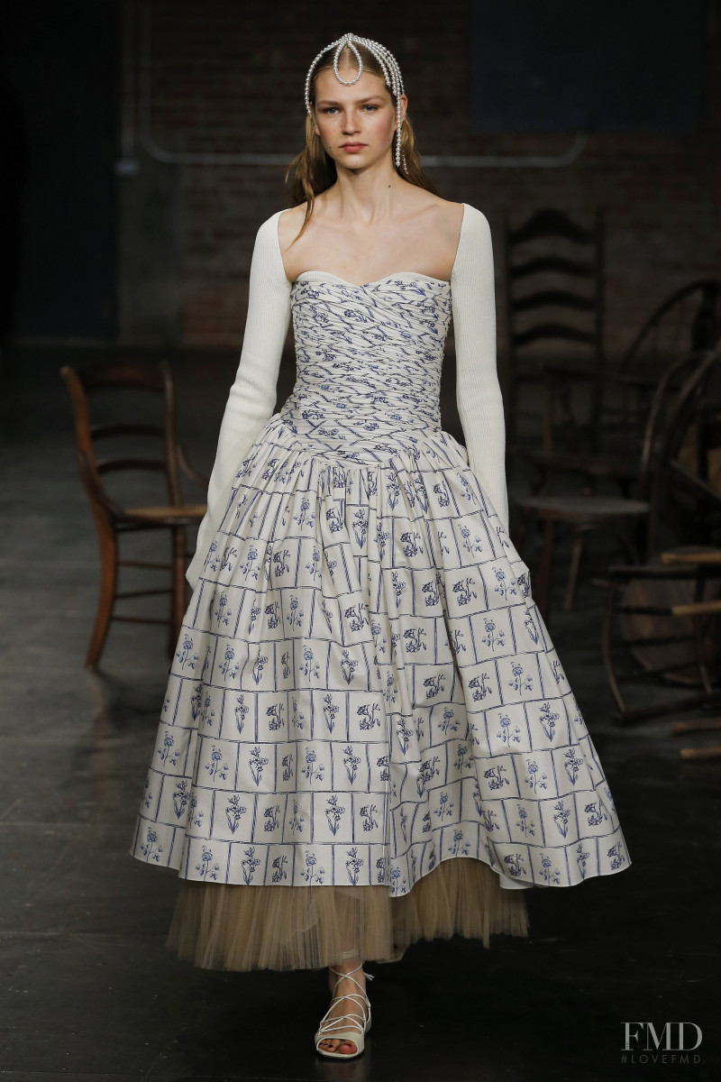 Deirdre Firinne featured in  the Khaite fashion show for Spring/Summer 2020