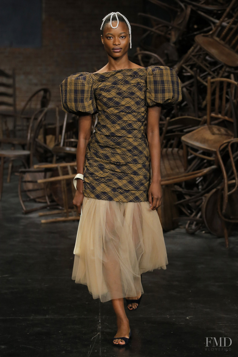 Mayowa Nicholas featured in  the Khaite fashion show for Spring/Summer 2020