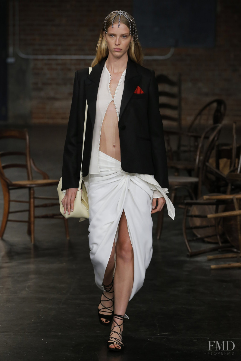 Abby Champion featured in  the Khaite fashion show for Spring/Summer 2020