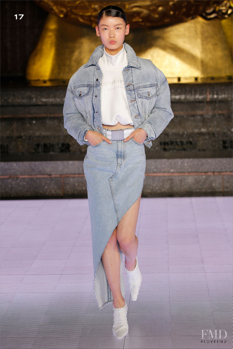 Tang He featured in  the Alexander Wang fashion show for Spring/Summer 2020
