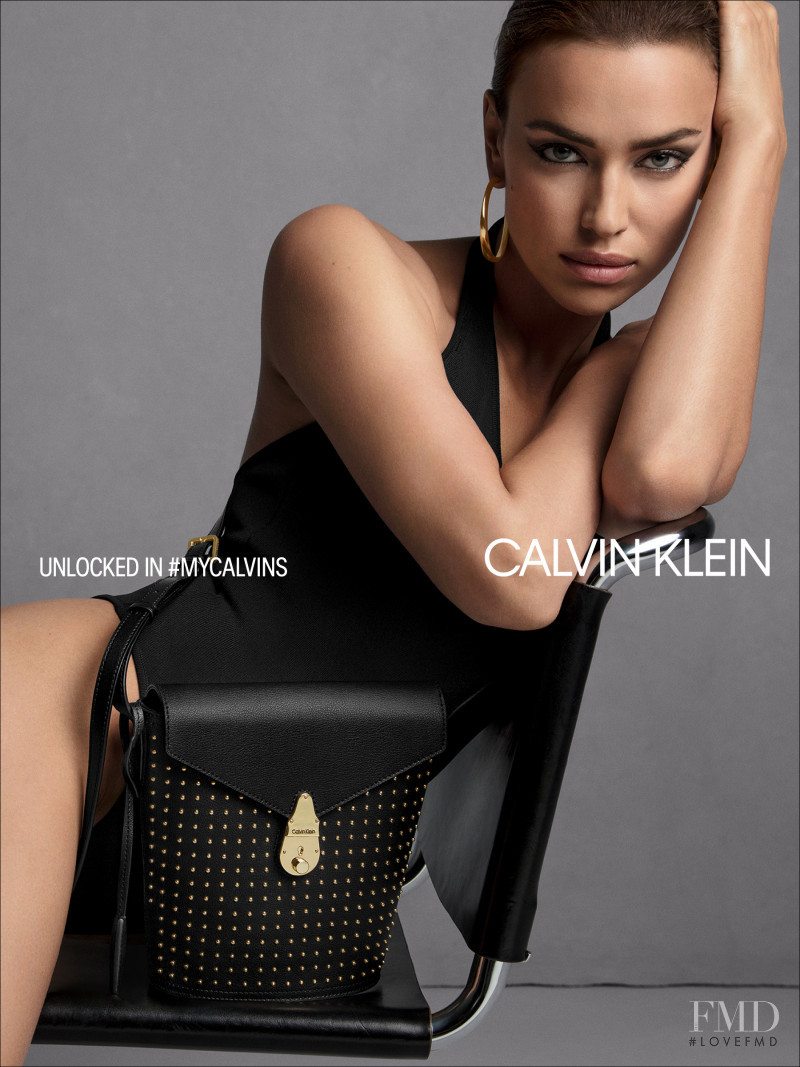 Irina Shayk featured in  the Calvin Klein Calvin Klein Fall 2019 Handbag advertisement for Fall 2019