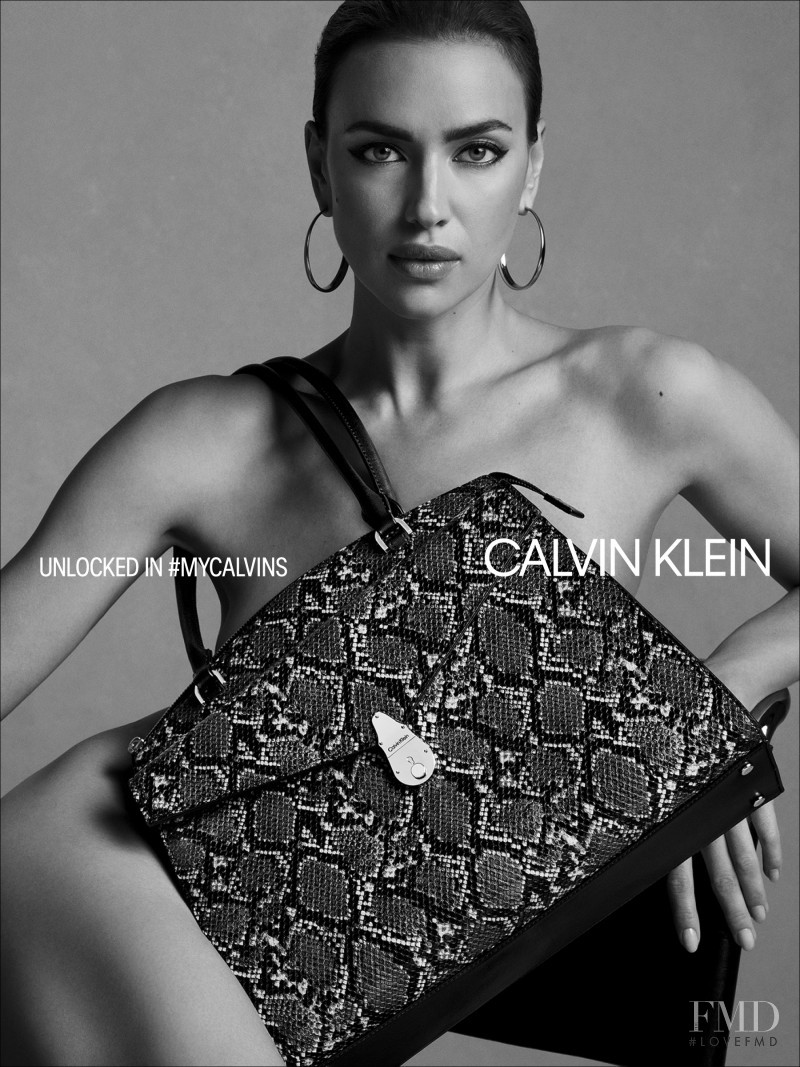 Irina Shayk featured in  the Calvin Klein Calvin Klein Fall 2019 Handbag advertisement for Fall 2019