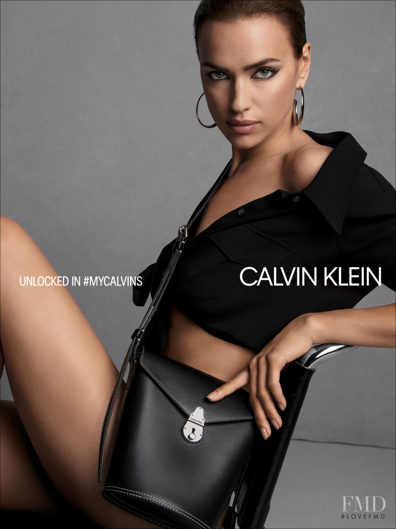 Irina Shayk featured in  the Calvin Klein Calvin Klein Fall 2019 Handbag advertisement for Fall 2019