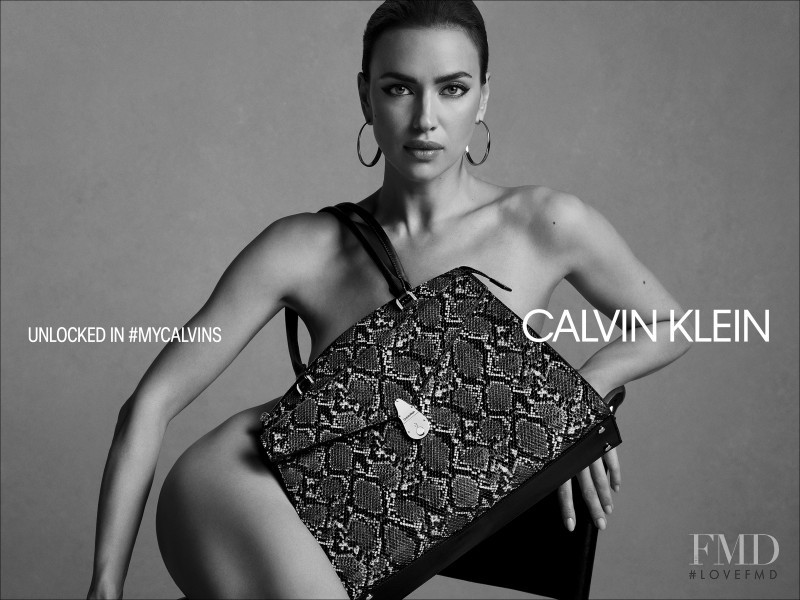 Irina Shayk featured in  the Calvin Klein Calvin Klein Fall 2019 Handbag advertisement for Fall 2019