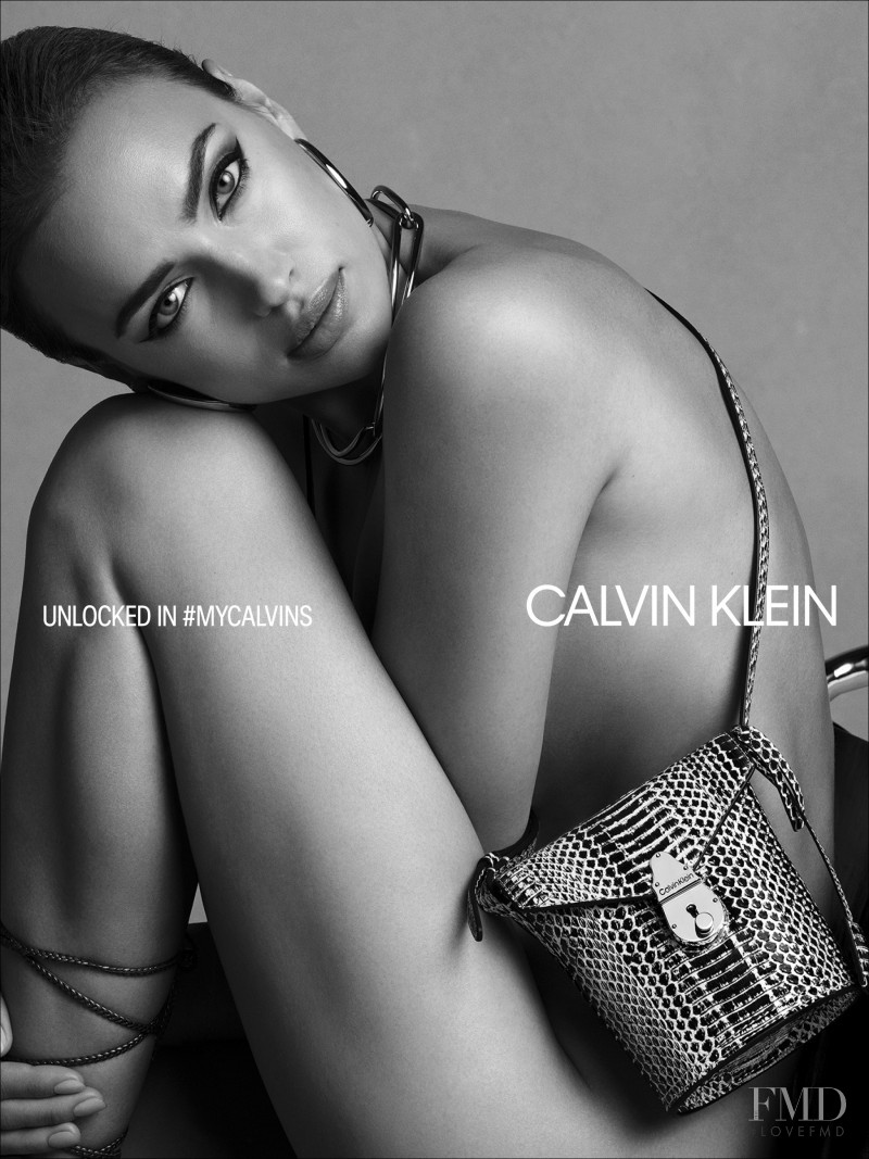 Irina Shayk featured in  the Calvin Klein Calvin Klein Fall 2019 Handbag advertisement for Fall 2019