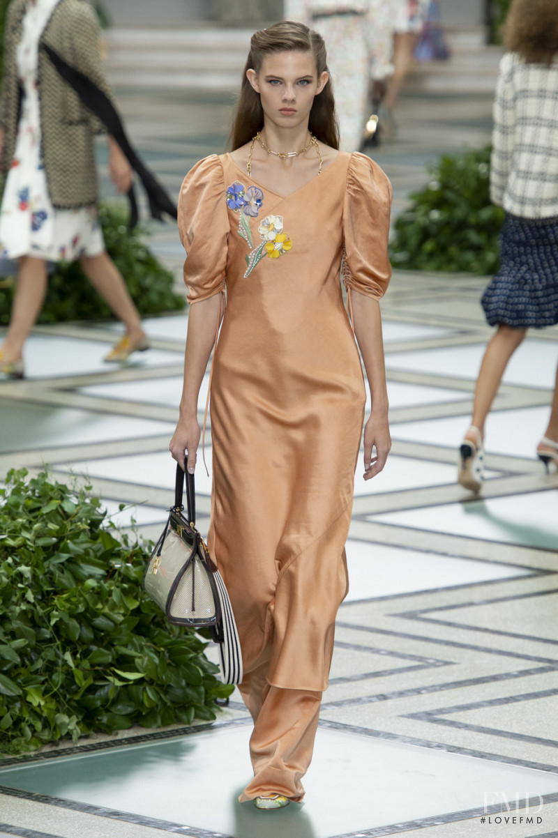 Julia Merkelbach featured in  the Tory Burch fashion show for Spring/Summer 2020