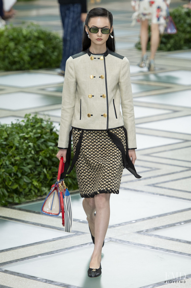 Cong He featured in  the Tory Burch fashion show for Spring/Summer 2020