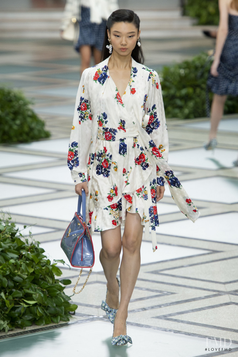 Yoon Young Bae featured in  the Tory Burch fashion show for Spring/Summer 2020