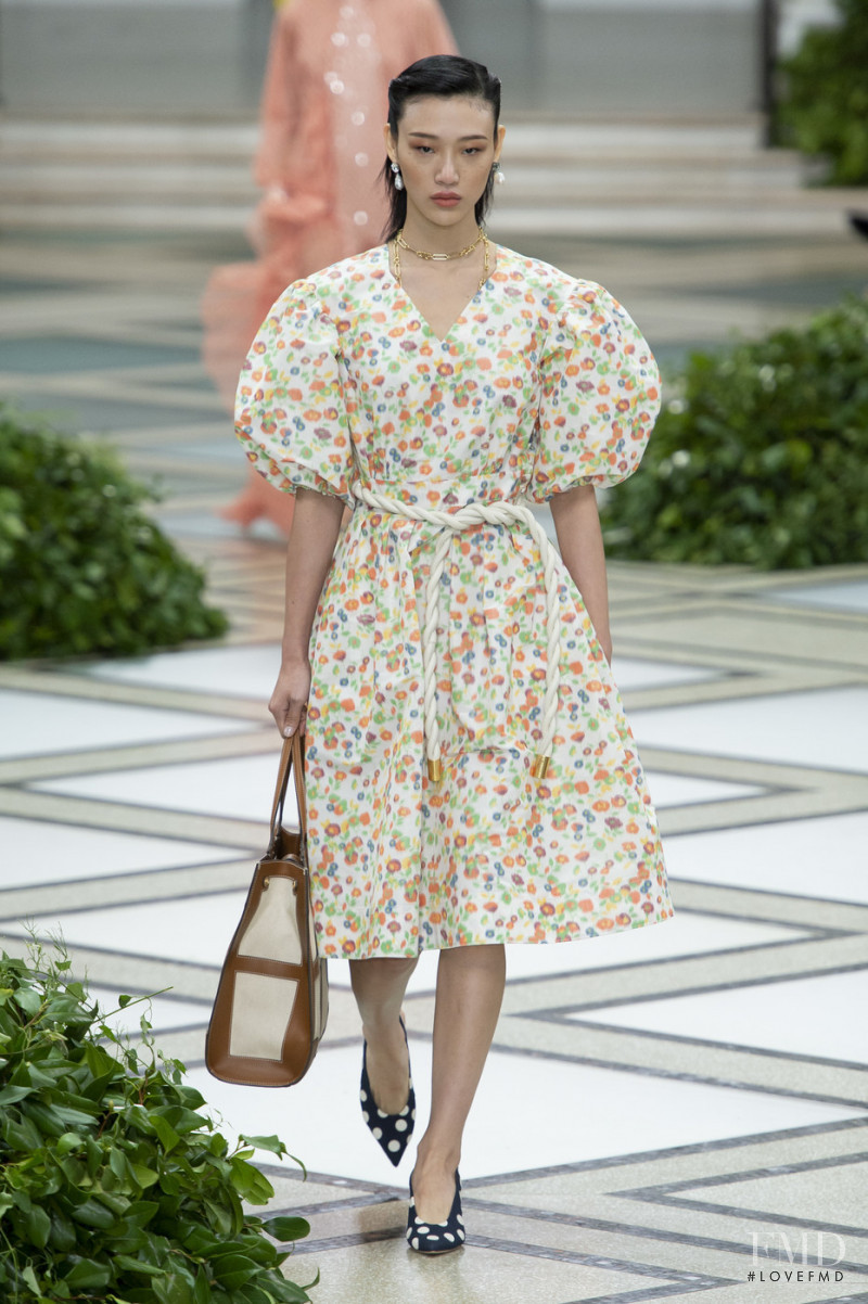 So Ra Choi featured in  the Tory Burch fashion show for Spring/Summer 2020