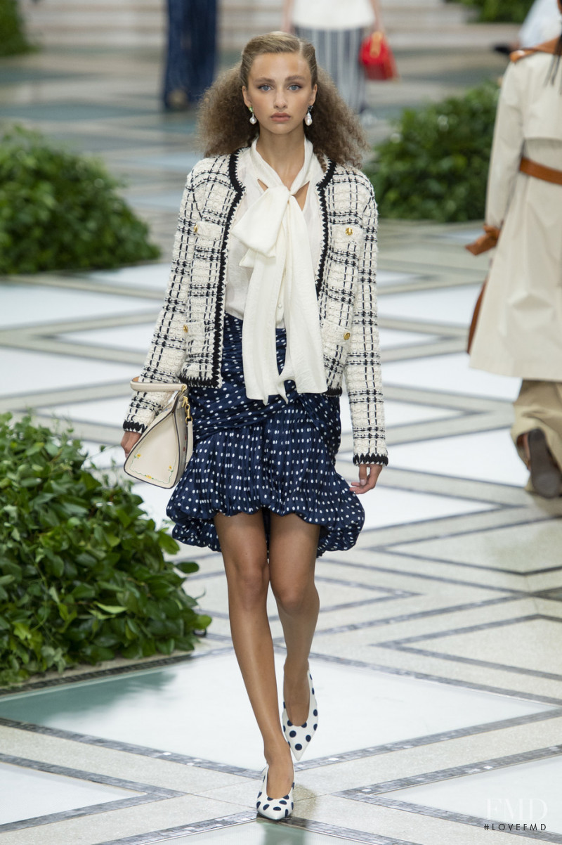 Gabriella Laws featured in  the Tory Burch fashion show for Spring/Summer 2020