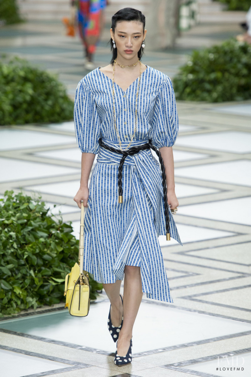 So Ra Choi featured in  the Tory Burch fashion show for Spring/Summer 2020
