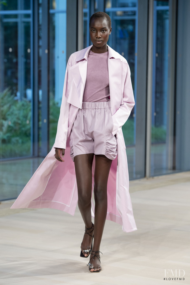 Nya Gatbel featured in  the Tibi fashion show for Spring/Summer 2020