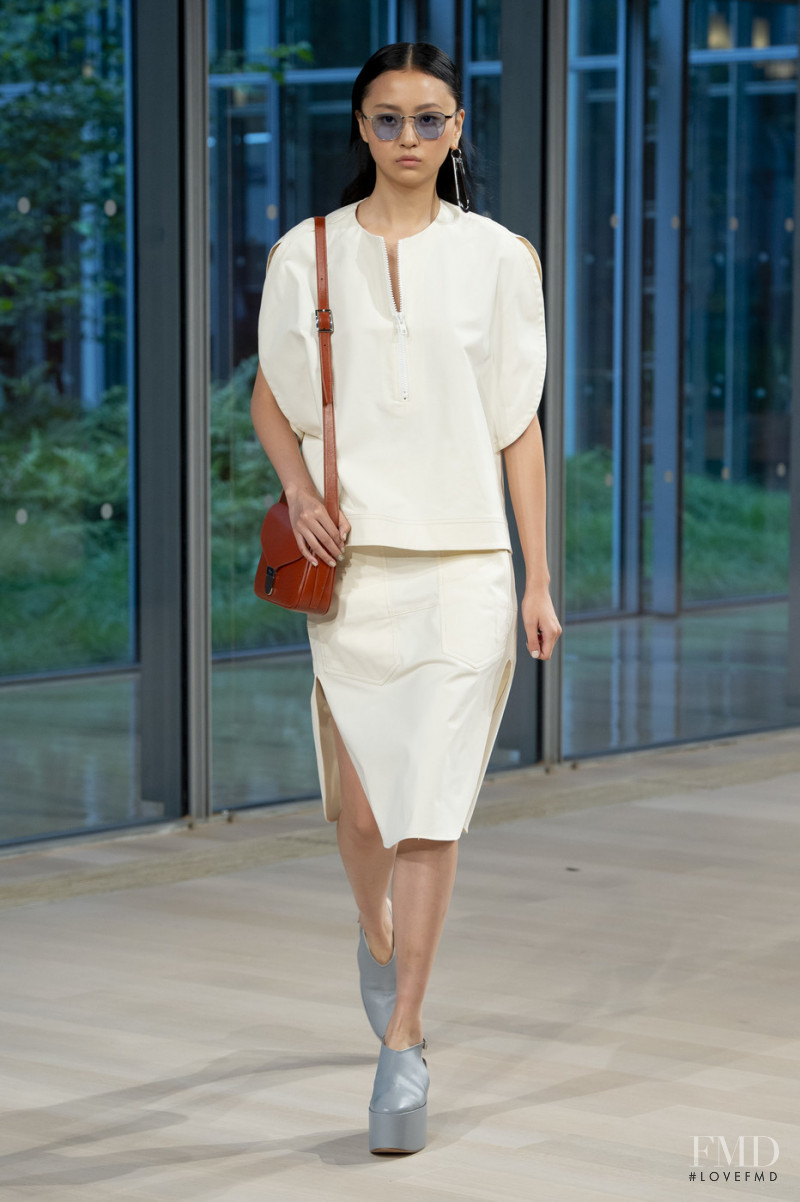 Xu Jing featured in  the Tibi fashion show for Spring/Summer 2020