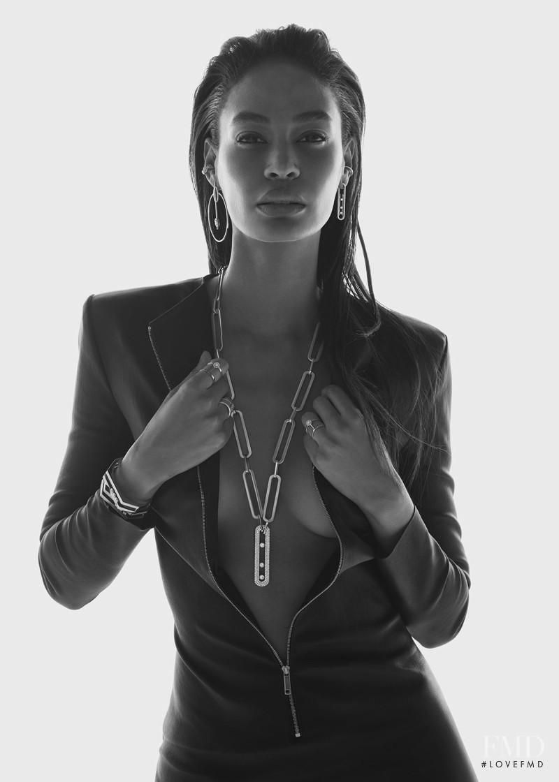 Joan Smalls featured in  the Messika advertisement for Fall 2019