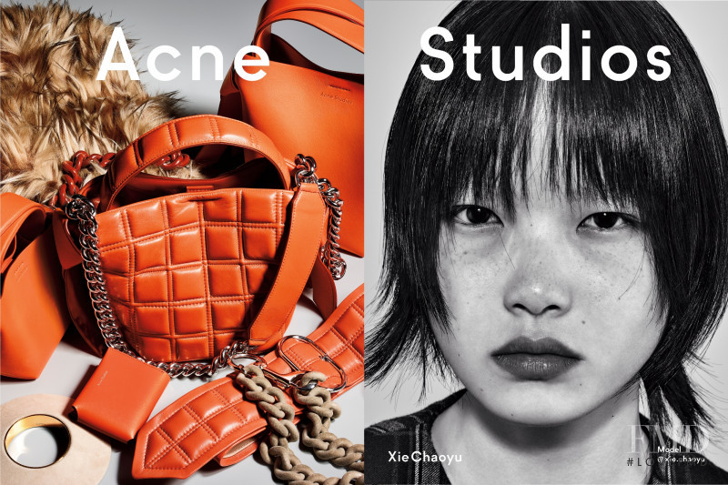 Xie Chaoyu featured in  the Acne Studios advertisement for Fall 2019