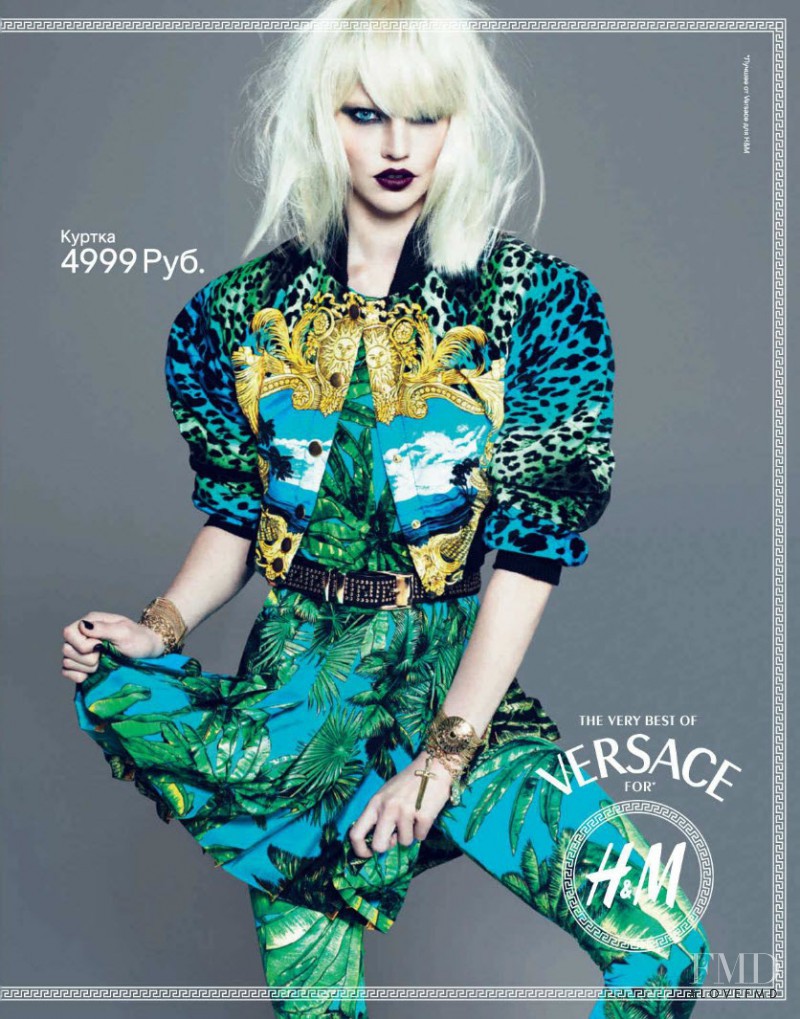 Sasha Pivovarova featured in  the H&M by Versace advertisement for Autumn/Winter 2011