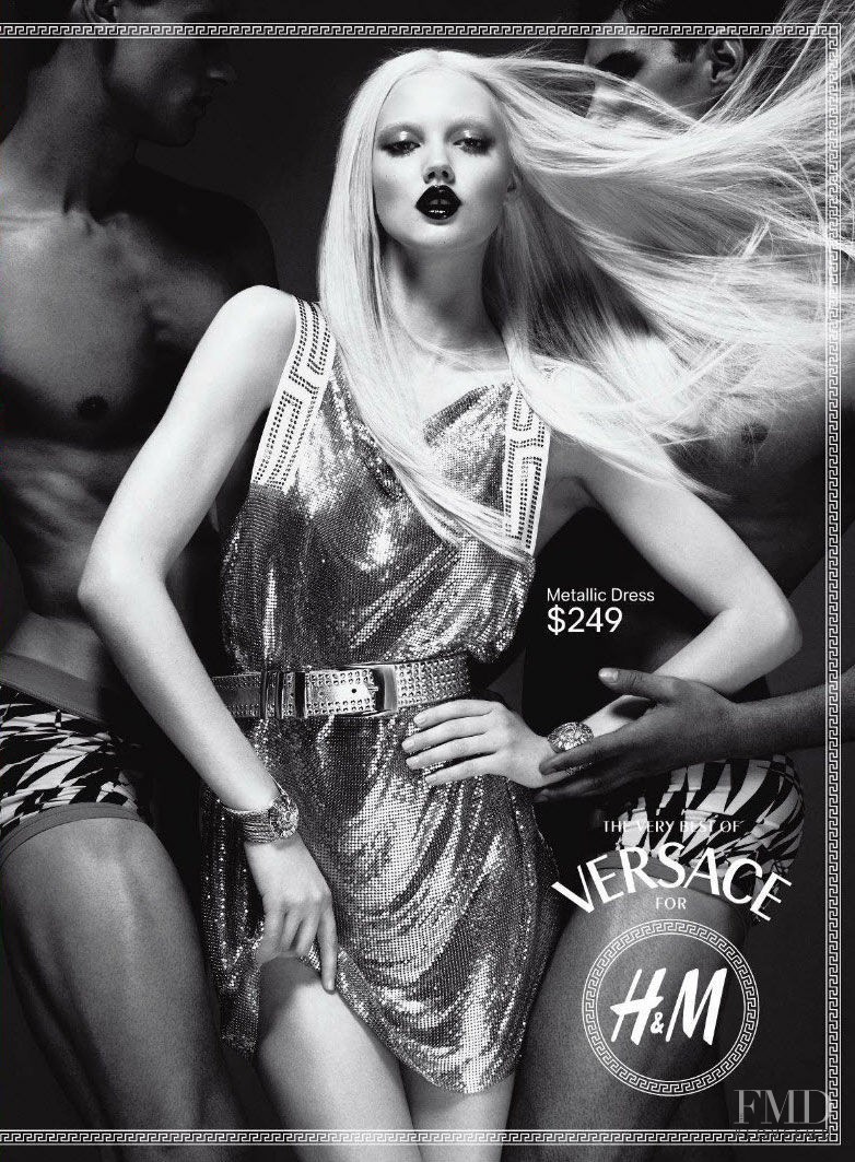 Lindsey Wixson featured in  the H&M by Versace advertisement for Autumn/Winter 2011