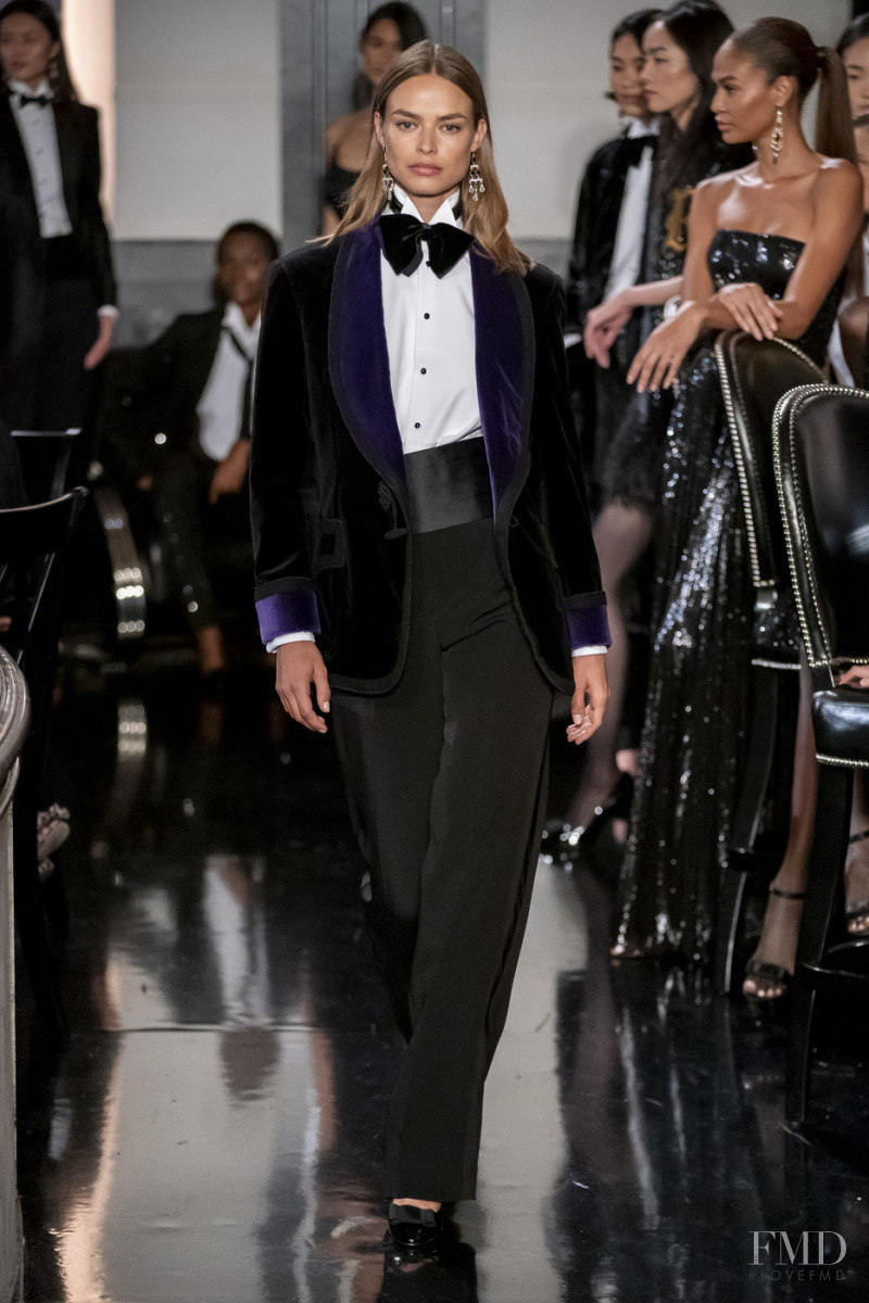 Birgit Kos featured in  the Ralph Lauren Collection fashion show for Autumn/Winter 2019