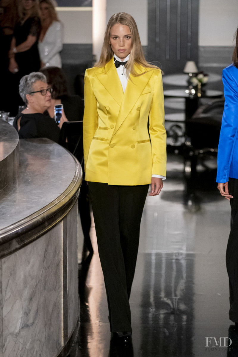 Rebecca Leigh Longendyke featured in  the Ralph Lauren Collection fashion show for Autumn/Winter 2019