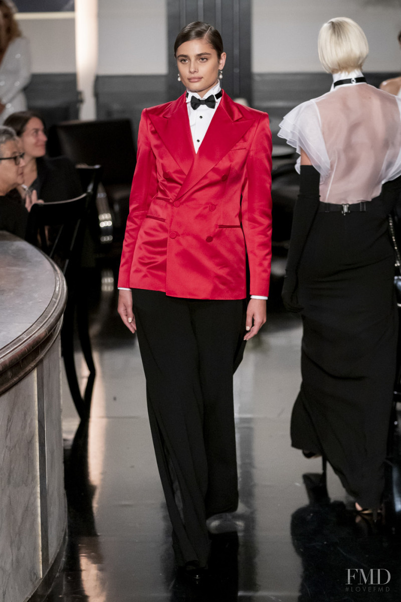 Taylor Hill featured in  the Ralph Lauren Collection fashion show for Autumn/Winter 2019