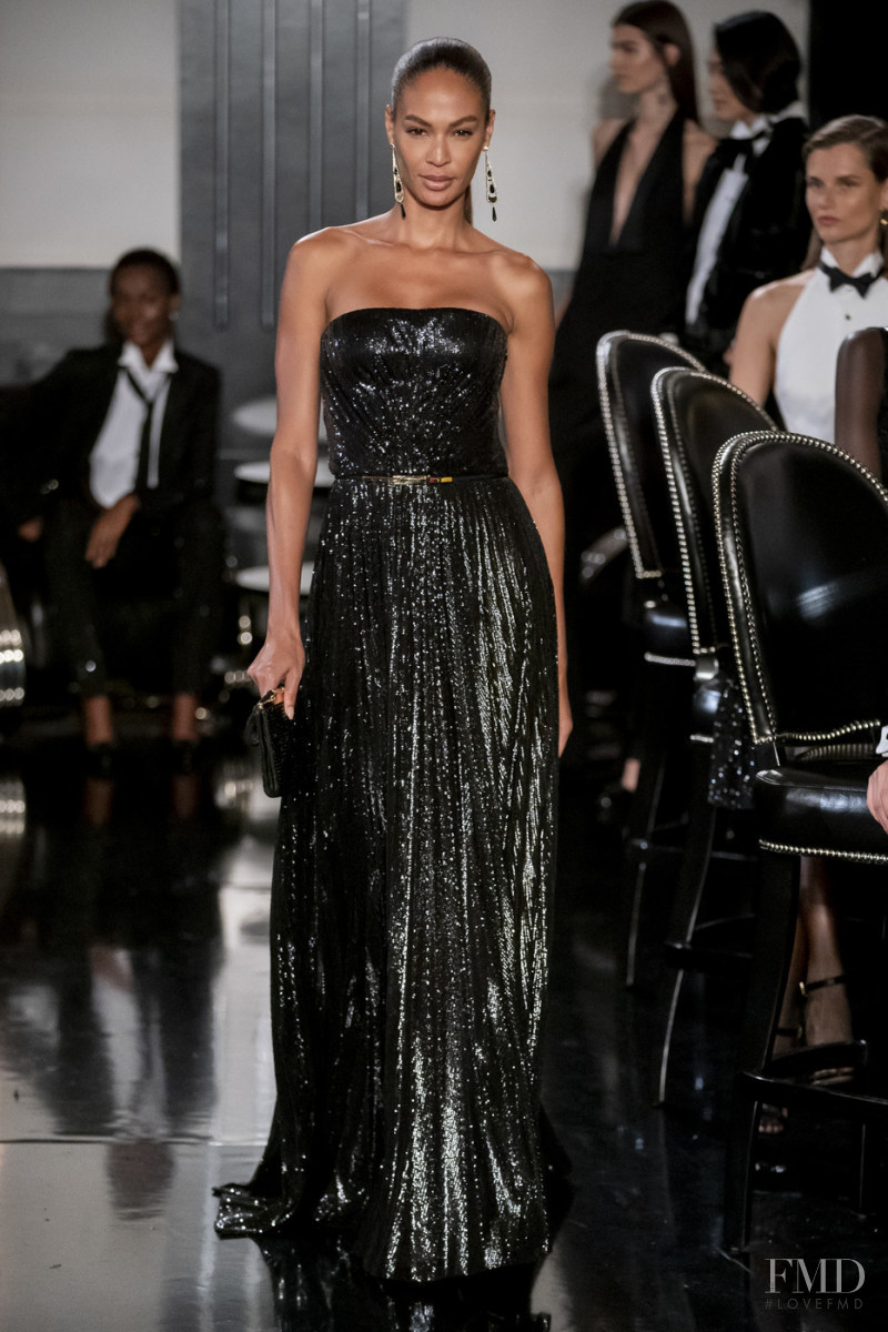 Joan Smalls featured in  the Ralph Lauren Collection fashion show for Autumn/Winter 2019