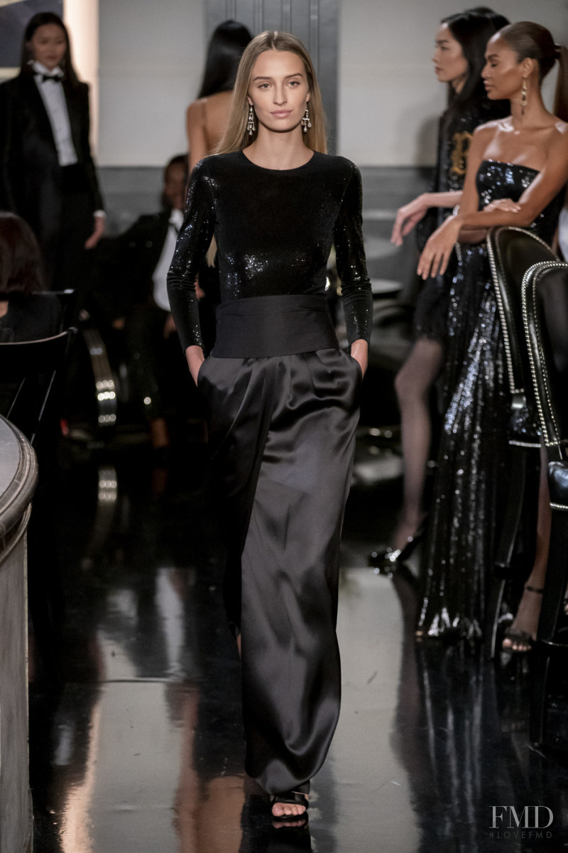 Isabelle Schilling featured in  the Ralph Lauren Collection fashion show for Autumn/Winter 2019