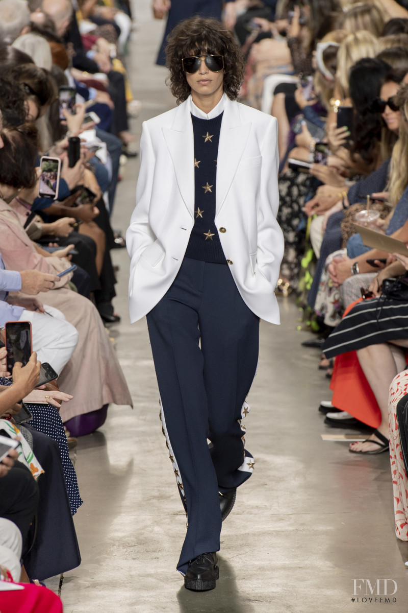 Mica Arganaraz featured in  the Michael Kors Collection fashion show for Spring/Summer 2020